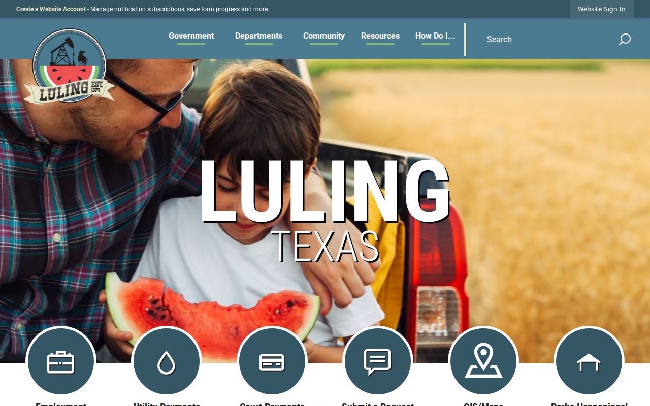 Luling City Hall, a local point of contact for city records